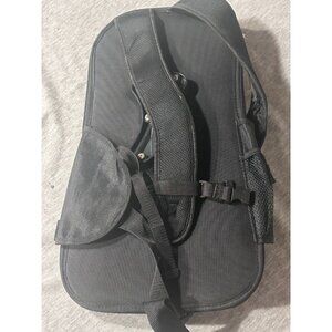 Vintage Backpack Convenient Carrying Bag Black Mesh For Adult Adjustable Straps